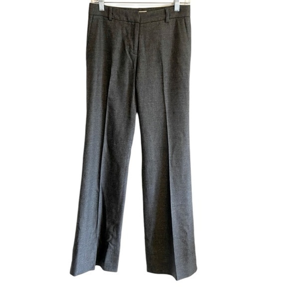 Burberry Dress Pants Women’s Size 4 Mid‎ Rise Straight Leg Wool Cashmere Gray - Picture 1 of 8